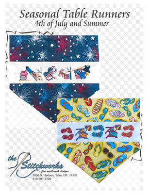 Seasonal Table Runner Designs(4th Of July and Summer) / Stitchworks