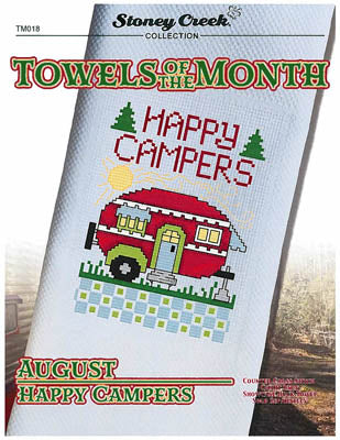 Towels Of The Month - August Happy Campers (TM018) / Stoney Creek