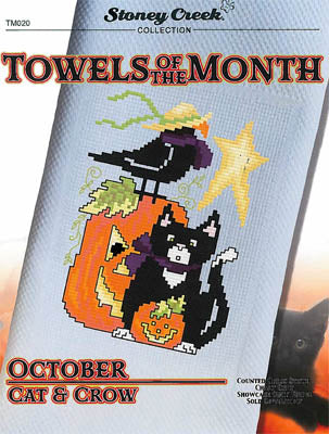 Towels Of The Month - OctoberCat & Crow (TM020) / Stoney Creek