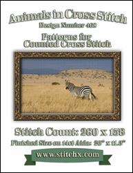 Savannah Zebra Cross Stitch Pattern / StitchX Craft Designs