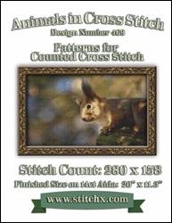 Pointy-Eared Squirrel Cross Stitch Pattern / StitchX Craft Designs