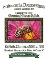 Pollinating Bee Cross Stitch Pattern / StitchX Craft Designs