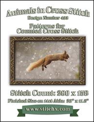 Leaping Squirrel Cross Stitch Pattern / StitchX Craft Designs