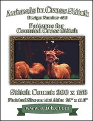 Deer Closeup Cross Stitch Pattern / StitchX Craft Designs