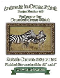 Zebra Pack Cross Stitch Pattern / StitchX Craft Designs