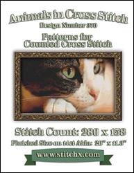 Pondering Cat Cross Stitch Pattern / StitchX Craft Designs