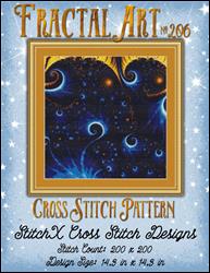 Fractal 206 Cross Stitch Pattern / StitchX Craft Designs