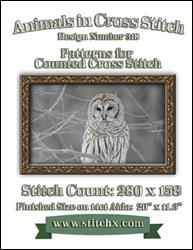 Snowy White Owl Cross Stitch Pattern / StitchX Craft Designs