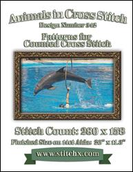 Dolphin Hoop-Jump Cross Stitch Pattern / StitchX Craft Designs