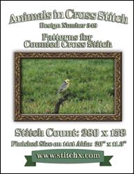 Grasslands Bird Cross Stitch Pattern / StitchX Craft Designs