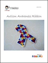 Autism Awareness Ribbon / Stitchnmomma