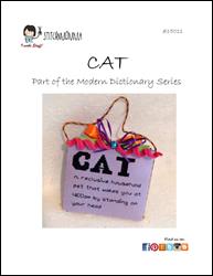 Modern Dictionary: Cat / Stitchnmomma