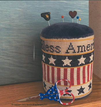 Americana Drum Pin Keep / Needle Bling Designs