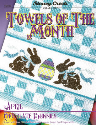 Towels Of The Month - April Chocolate Bunnies (TM026) / Stoney Creek