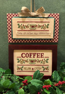 Coffee Relax Enjoy (button & twill tape included) / Scissortail Designs