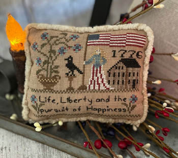 Flag Of Liberty Pillow / Mani Di Donna