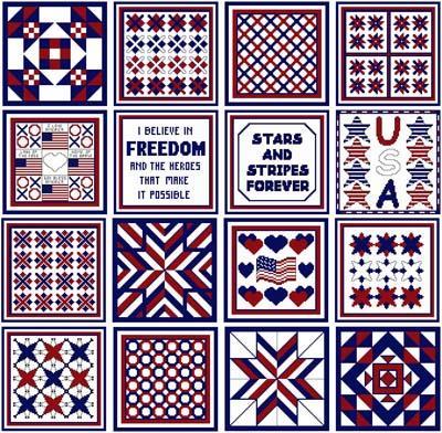 Needle Block Wonders 01 - Patriotic / Cross Stitch Wonders