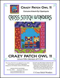 Crazy Patch Owl 11 / Cross Stitch Wonders