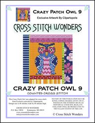 Crazy Patch Owl 09 / Cross Stitch Wonders