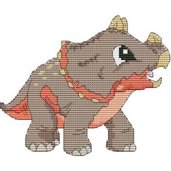 Baby Triceratops 03 / Cross Stitch Wonders