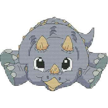 Baby Triceratops 07 / Cross Stitch Wonders