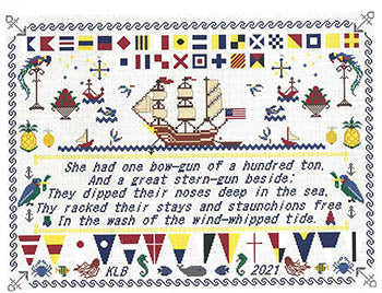 Nautical Sampler The Clampherdown / Salty Stitcher Designs