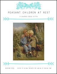 Peasant Children At Rest / X Squared Cross Stitch