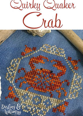 Quirky Quaker Crab / Darling & Whimsy Designs