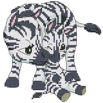 Momma N Me Zebra / Cross Stitch Wonders