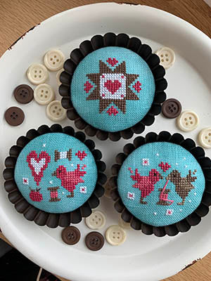 Ethel's Valentines Tart Tins / Stitches,Ethel