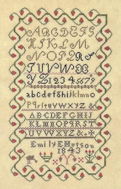 Emily E. Hutson 1843 / Queenstown Sampler Designs