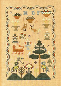 HBF, Newburyport, MA c.1789 / Queenstown Sampler Designs