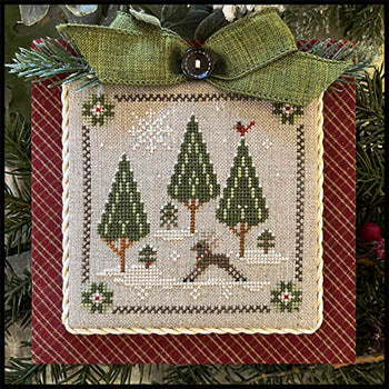 Log Cabin 6 In The Woods Deer / Little House Needleworks