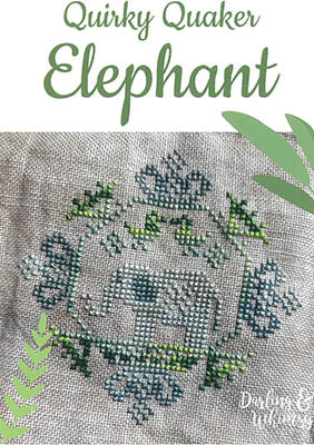 Quirky Quaker Elephant / Darling & Whimsy Designs