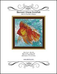 Stained Glass Goldfish / StitchX Craft Designs