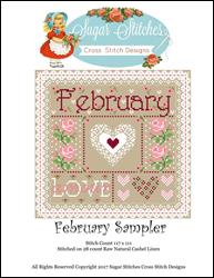 FEBRUARY Monthly Sampler / Sugar Stitches Design