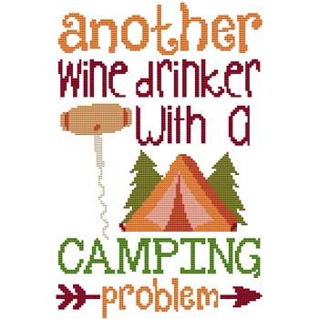 Wine Drinker ... Camping Problem / Cross Stitch Wonders