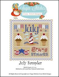 July Monthly Sampler / Sugar Stitches Design