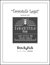 "Tarantula Legs" Apothecary Label / StitchyFish Designs