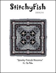 Spooky Friends Biscornu / StitchyFish Designs