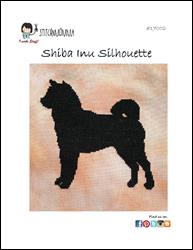 Dog Silhouette - Shiba Inu / Stitchnmomma