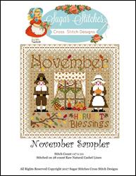 NOVEMBER Sampler / Sugar Stitches Design