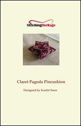 Claret Pagoda Pincushion / Stitching Heritage