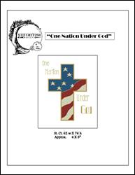 "One Nation Under God" / StitchyFish Designs