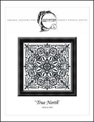 "True North" Romantic Monochromatic Cross Stitch Pattern / StitchyFish Designs