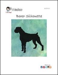 Dog Silhouette - Boxer / Stitchnmomma