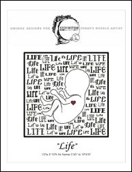 "Life" a Pro-Life Cross Stitch Design / StitchyFish Designs