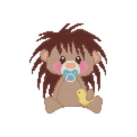 Baby Hedgehog Duck / Cross Stitch Wonders