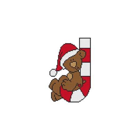 Bear Candy Cane Critter / Cross Stitch Wonders