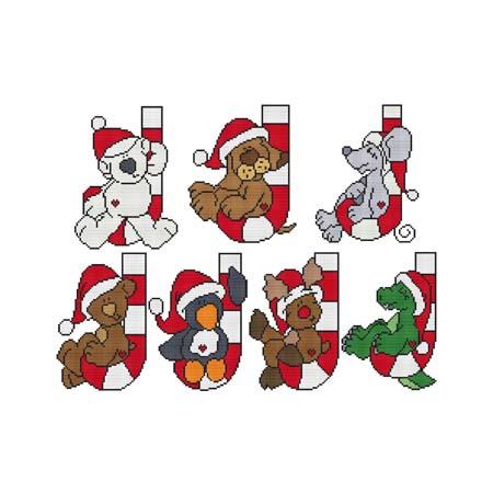 Candy Cane Critters Combo I / Cross Stitch Wonders